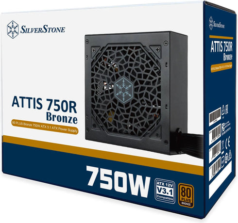 SilverStone ATTIS 750R 80 Plus Bronze ATX Power Supply - Anigma