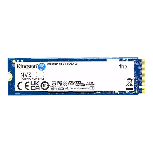 Kingston 2TB PCIe 4.0 NV3 NVMe M.2 2280 SSD - Anigma