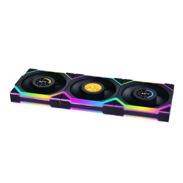Lian Li UNI FAN SL Wireless ARGB PWM with Controller - 120mm (1 Pack) (3 Fans In Total) Black - Anigma