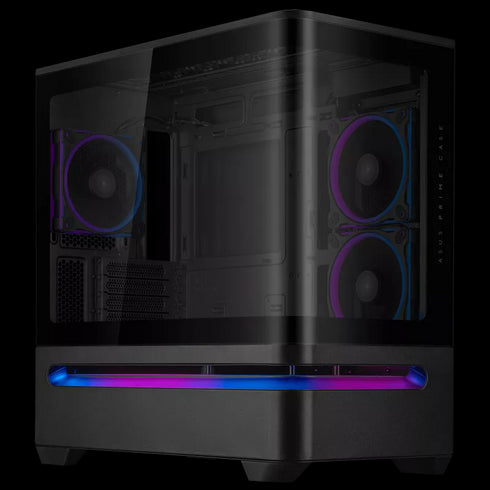 ASUS Prime AP202 ARGB Mid Tower Case Black (Fans Included) - Anigma
