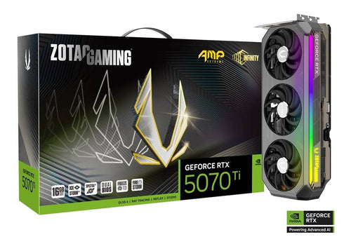 ZOTAC Gaming GeForce AMP Extreme INFINITY ULTRA RTX 5070 Ti 16GB GDDR7 Graphics Card - Anigma