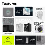 TRYX Flova F50 Mid-Tower ATX Case White - angle view