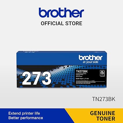 Brother Genuine TN273BK Standard Yield Black Ink Printer Toner Cartridge - Anigma