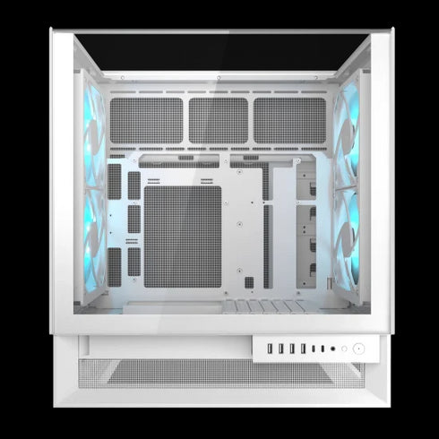 Cougar OmnyX Mid Tower ATX Case (4x 160mm Pre-installed ARGB PWM Fans) White