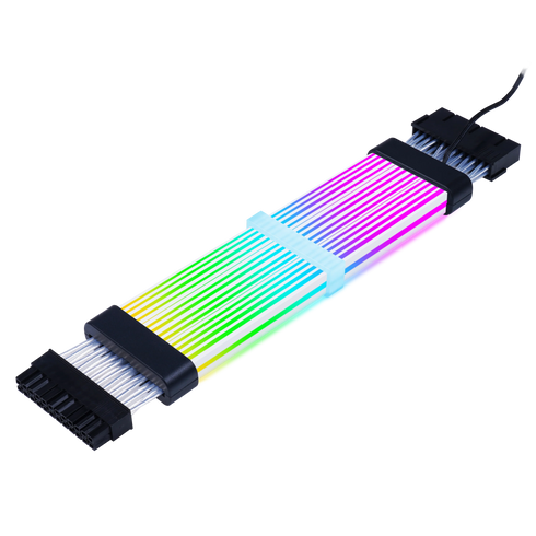 AC24 MB 24-Pin Extension Cable – Black Sleeved PC Power Cable - Anigma