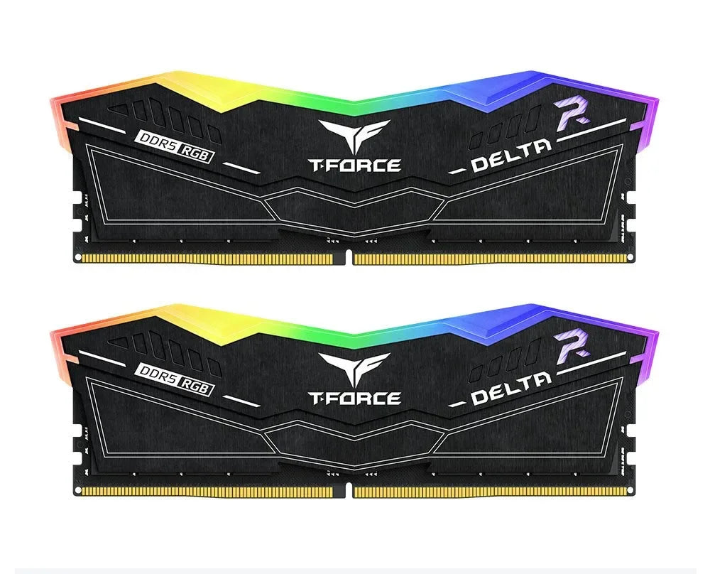 Team T-FORCE DELTA RGB 6000Mhz CL38 64 GB (2x32GB) DDR5 (Intel XMP & AMD EXPO) Black - Anigma