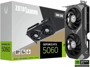 ZOTAC GAMING GeForce RTX 5060 Twin Edge 8GB GDDR7 2497MHz Boost, PCIe 5.0