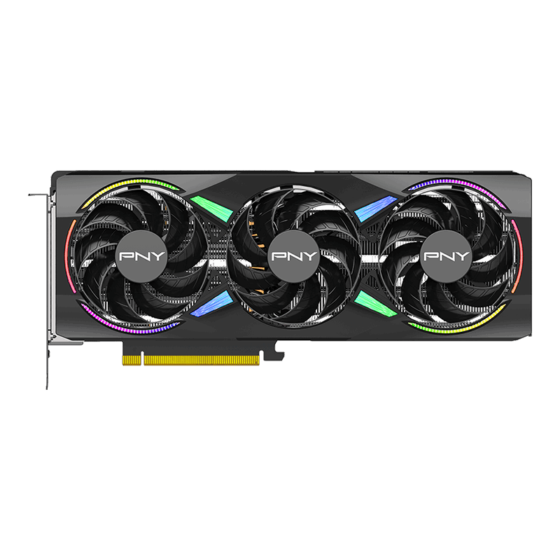 PNY RTX 5070 Ti ARGB OC Triple Fan - Top