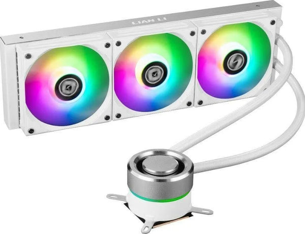 Lian Li Galahad 360mm AIO ARGB Liquid CPU Cooler White - Anigma