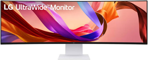 LG UltraWide Curved Monitor, 49" Nano IPS Display, Dual QHD Resolution, 144Hz Refresh Rate