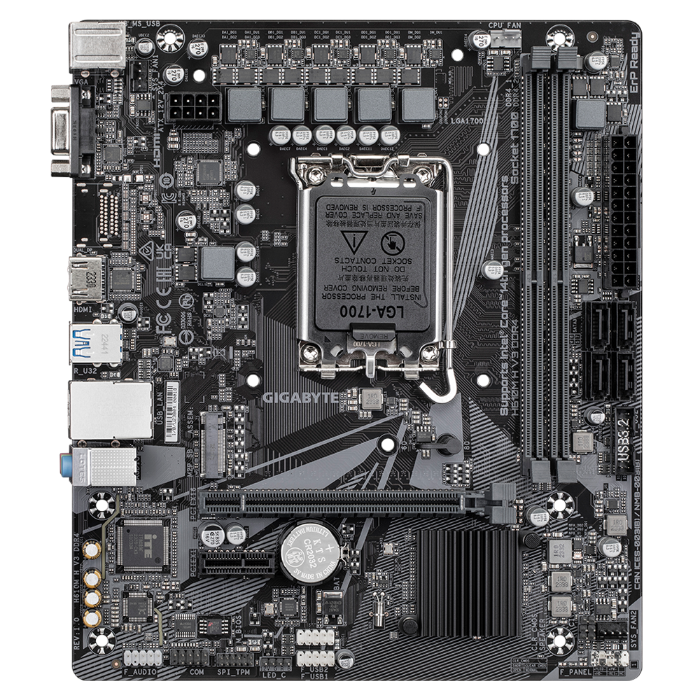 GIGABYTE H610M H V3 DDR4 - Board Overview