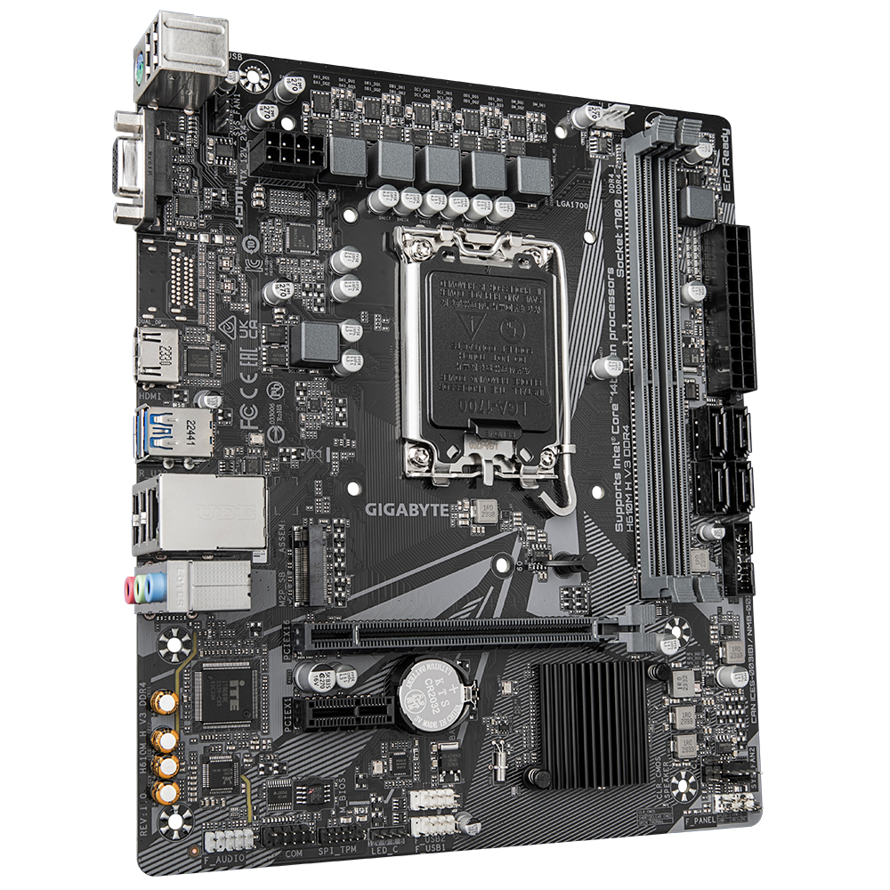 GIGABYTE H610M H V3 DDR4 - Back Panel I/O