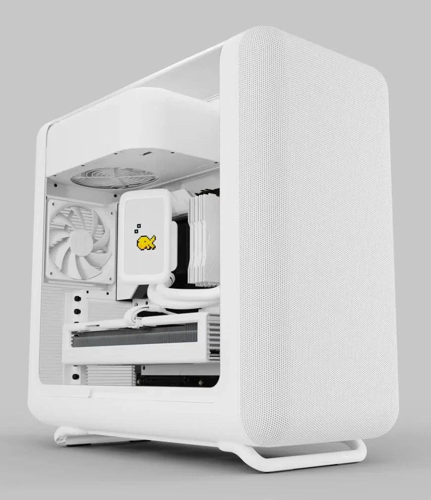 Hyte X50 ATX Mid-Tower PC Case – Snow White