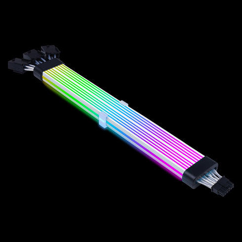 Acegeek Sleeved AC124 ARGB 12+4 Pin Extender Cable, Black - Anigma