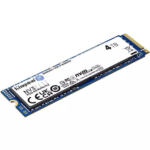 Kingston 4TB PCIe 4.0 NV3 NVMe M.2 2280 SSD - Anigma