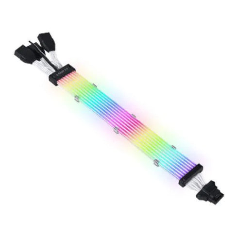 Lian Li Strimer Plus V2 12VHPWR (12+4 To 3x8 Pin) 8 Light Guides ARGB Extension Cable - Anigma