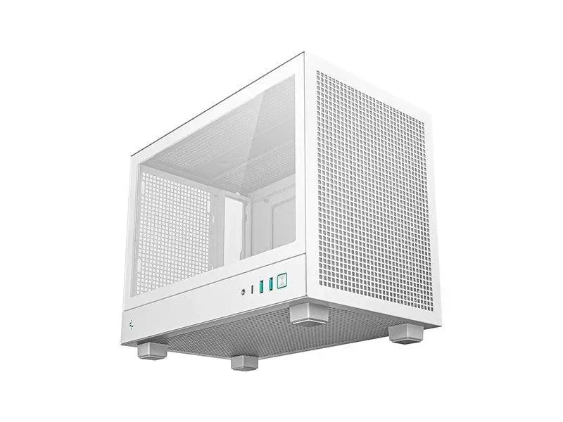 DEEPCOOL CH160 Portable High-Airflow Mini Tower Case White (No Fans Included) - Anigma