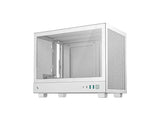 DEEPCOOL CH160 Portable High-Airflow Mini Tower Case White (No Fans Included) - Anigma