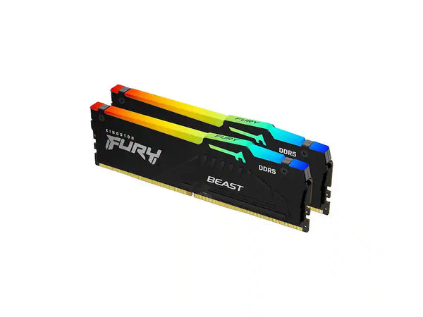 Kingston FURY Beast RGB 64GB (2 x 32GB) 6000MHz DDR5 (INTEL XMP) Black