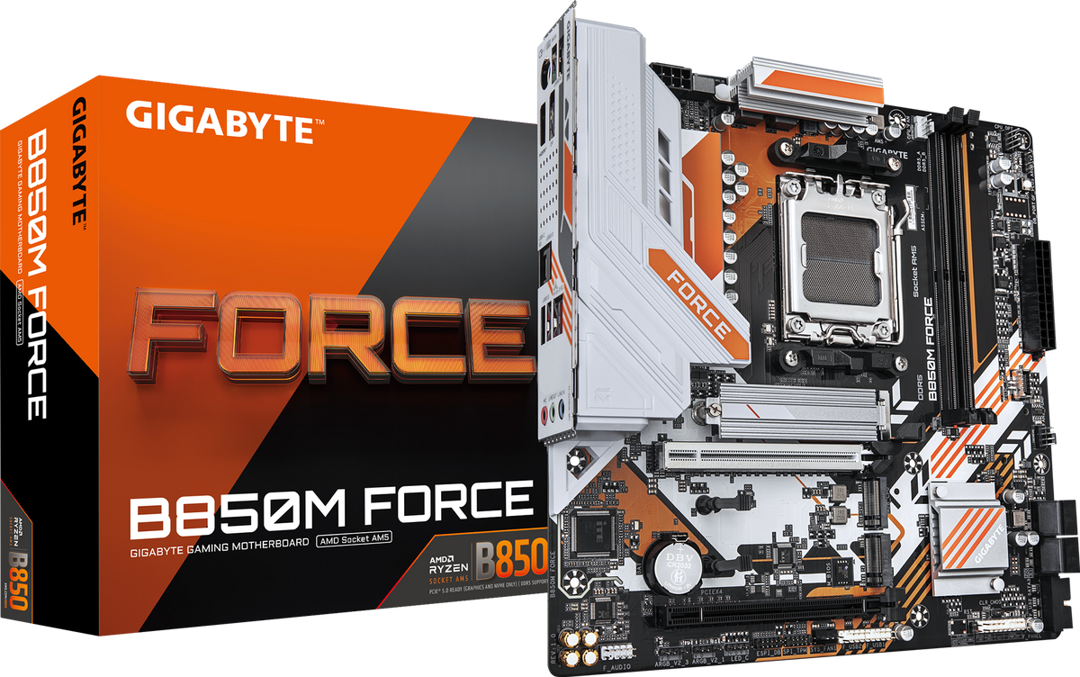 GIGABYTE B850M FORCE - Front View