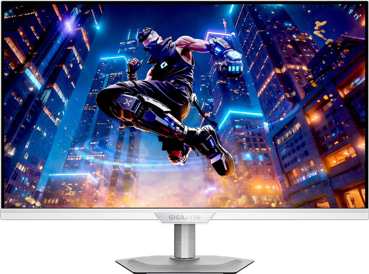 GIGABYTE M27UP ICE - Front View White