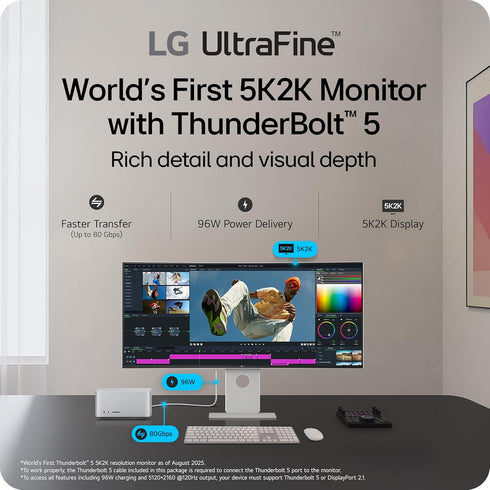 LG UltraFine 40 inch 120Hz WUHD (5120 x 2160) Nano IPS Curved Monitor - Anigma