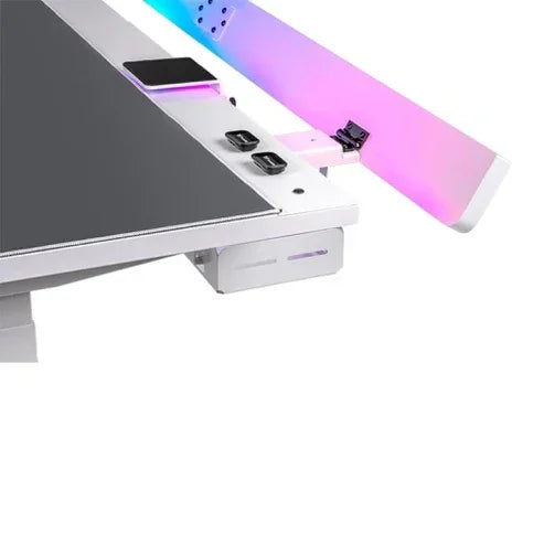 Thermaltake G700 RGB Gaming Desk Snow - White - Anigma