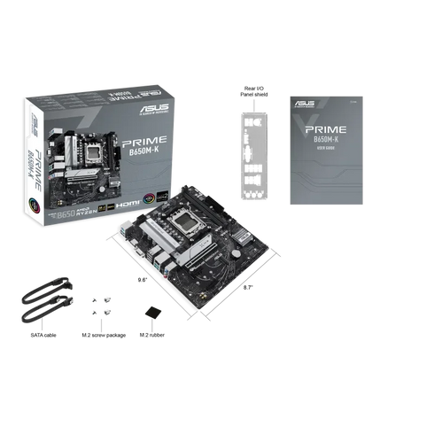 ASUS PRIME B650M-K DDR5 (AMD AM5 Motherboard) - Anigma