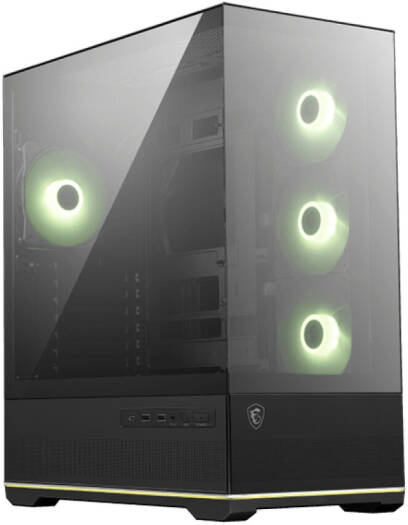 MSI MAG PANO 110R PZ - Mid Tower Case, ARGB-Fan Control, 270-Degree Display - Anigma