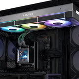 Lian Li HydroShift 360R LCD 360mm ARGB AIO Liquid CPU Cooler Black - Anigma
