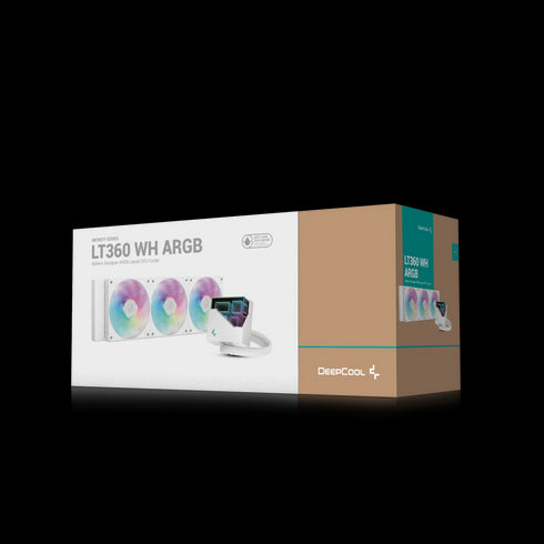 DEEPCOOL LT360 A-RGB 360mm AIO Liquid Cooler (White) - Anigma