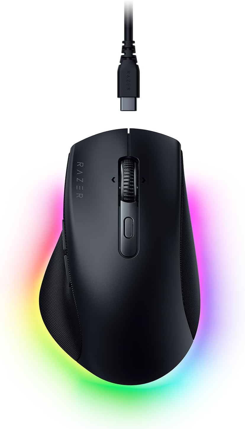 Razer Pro Click V2 HyperSpeed Wireless 110g Focus Pro 30K Gaming Mouse - Black