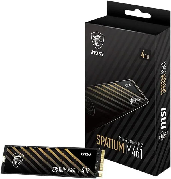 MSI Spatium M461 4TB PCIe 4.0 M.2 2280 SSD - Anigma