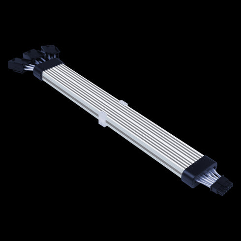 Acegeek Sleeved AC124 ARGB 12+4 Pin Extender Cable, Black - Anigma