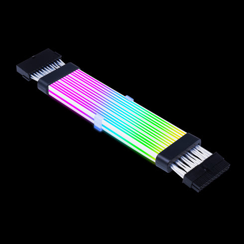 AC24 MB 24-Pin Extension Cable – Black Sleeved PC Power Cable - Anigma