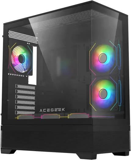AceGeek Cruiser L460 Case Black (6x 120mm ARGB Fans Included) - Anigma