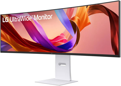 LG UltraWide Curved Monitor, 49" Nano IPS Display, Dual QHD Resolution, 144Hz Refresh Rate
