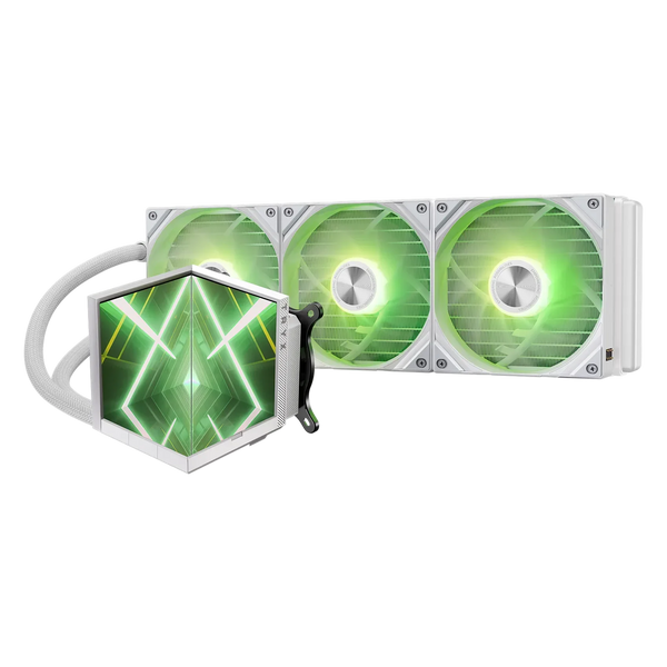 TRYX Stage 360 ARGB Dual-Screen Liquid Cooler White