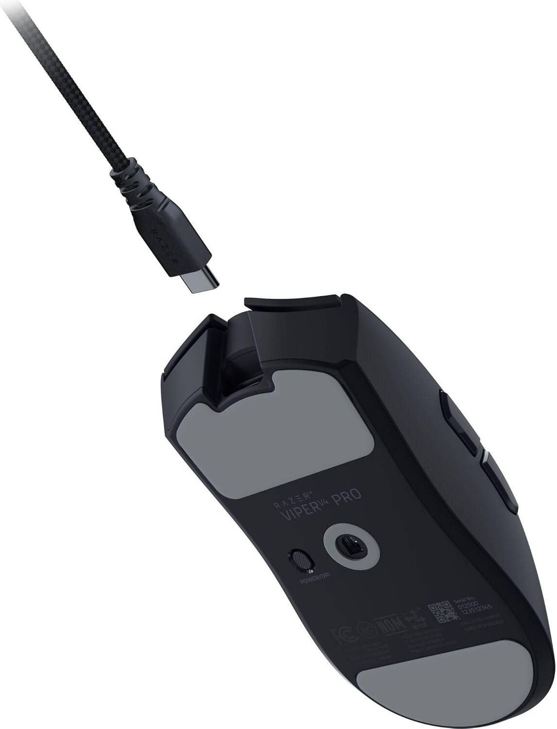Razer Viper V4 Pro HyperSpeed Wireless 49g Focus Pro 50K 8000Hz Gaming Mouse - Black