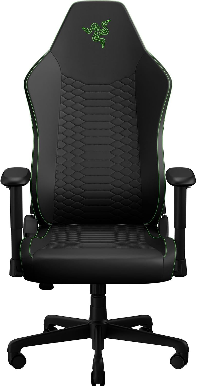 Razer Iskur V2 X NewGen Gaming Chair 2D Armrest EPU Leather CoolTouch 152° Recline - Black