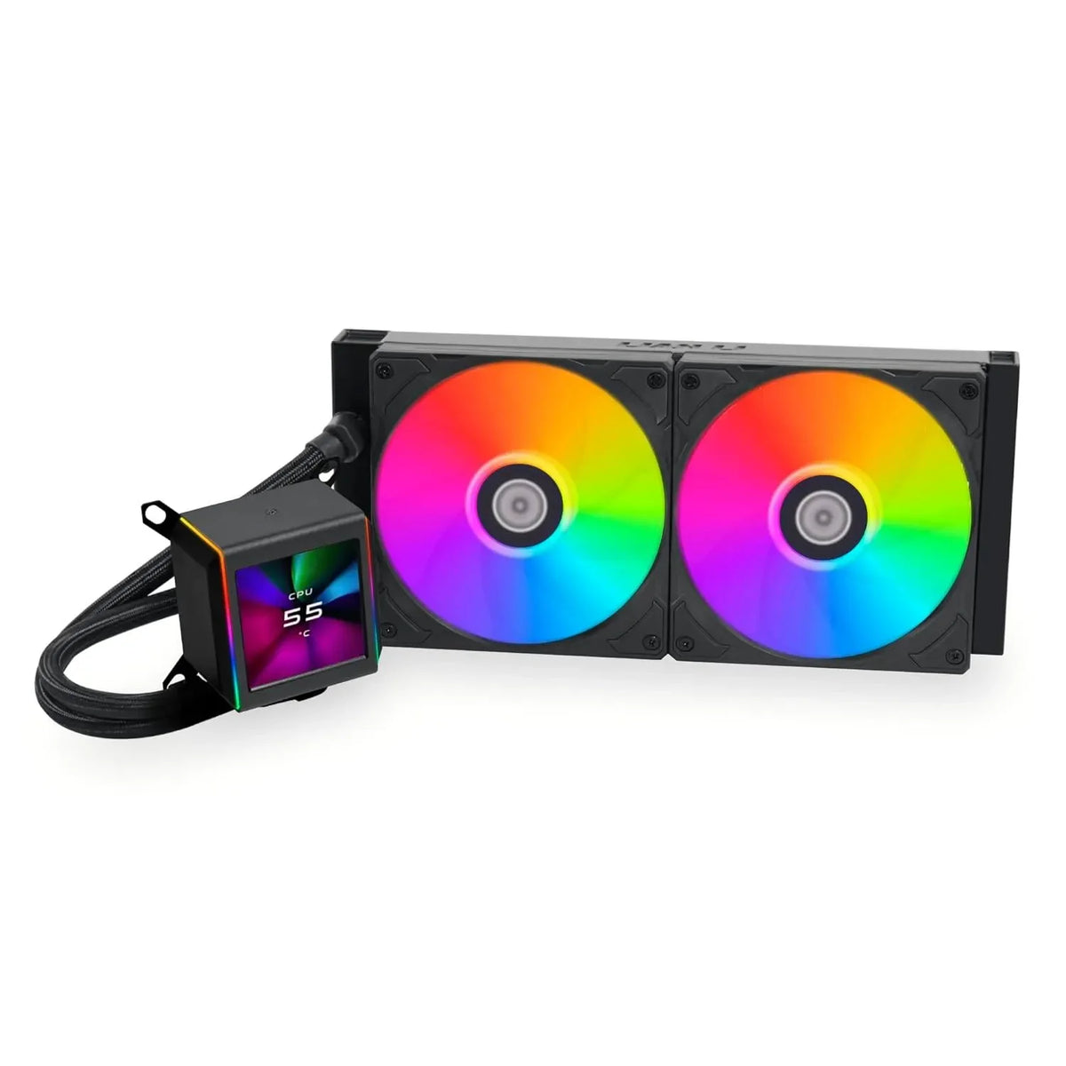 Lian Li Galahad II LCD 280mm AIO ARGB Liquid CPU Cooler Black - Anigma