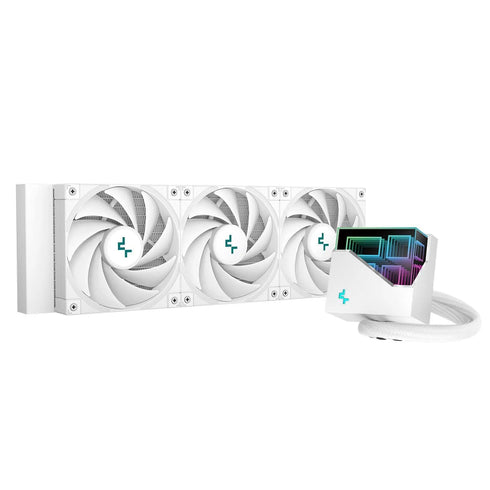 DEEPCOOL LT720 360MM AIO CPU Liquid Cooler White - Anigma