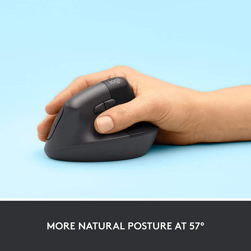 Logitech Lift Vertical Ergonomic Mouse Graphite