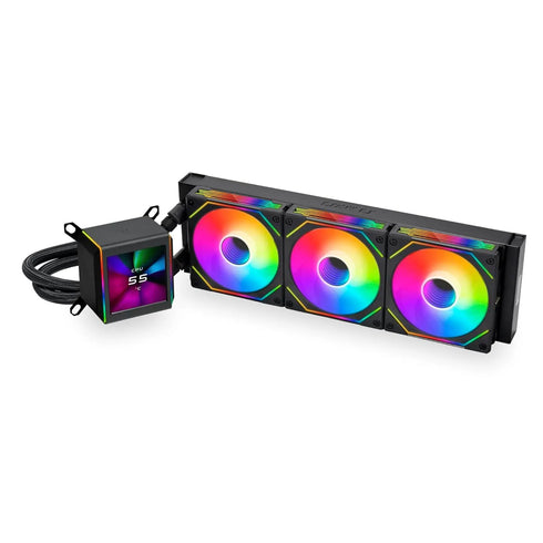Lian Li Galahad II LCD SL 360mm AIO ARGB Liquid CPU Cooler Black - Anigma