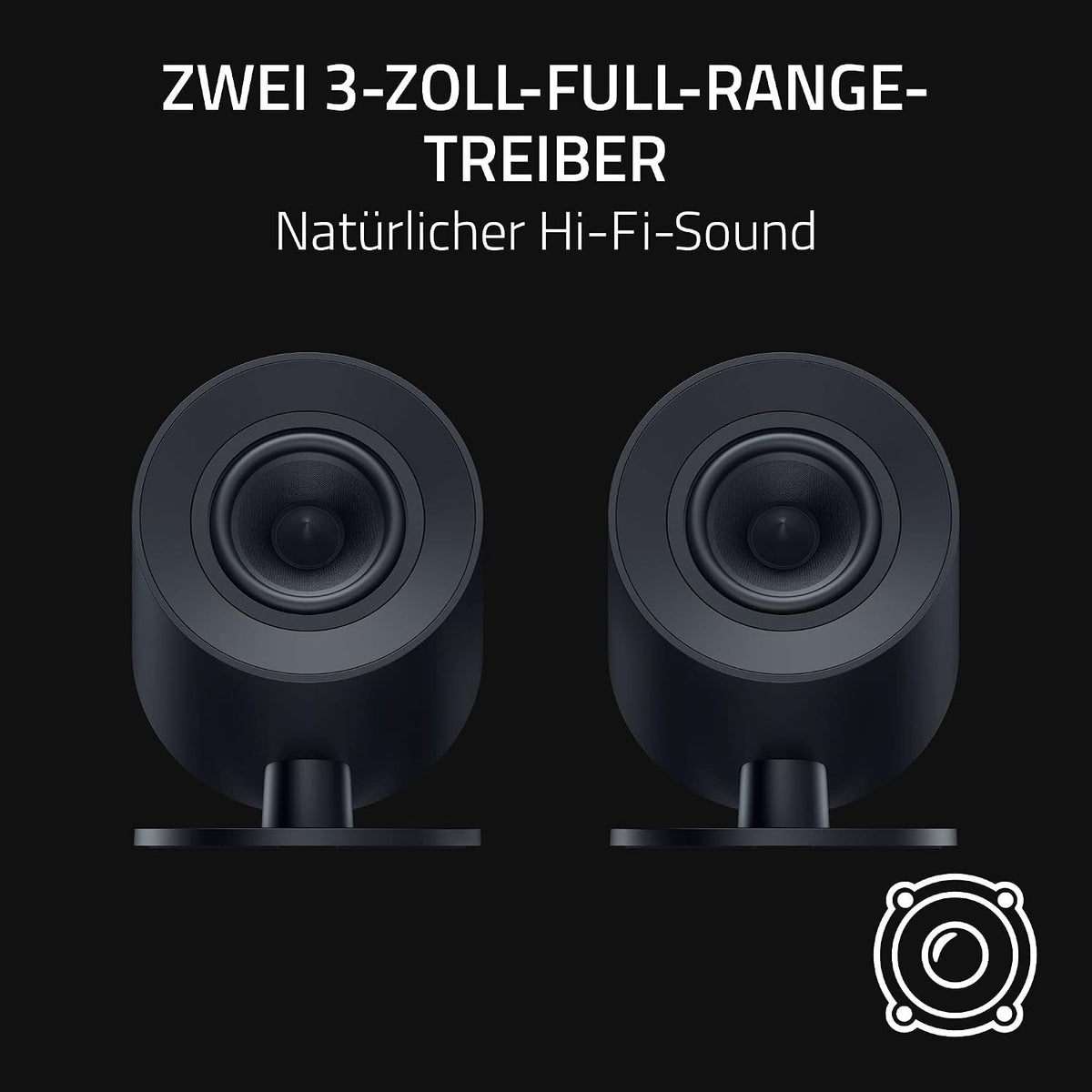 Razer Nommo V2 X 2.0 PC Gaming Speaker System | THX Spatial Audio | Bluetooth 5.0 | USB-C