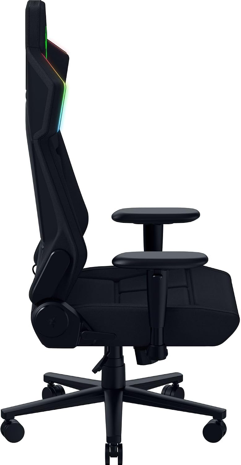 Razer Soma Chroma Wireless RGB Gaming Chair 2D Armrest 155° Recline HyperSpeed - Black