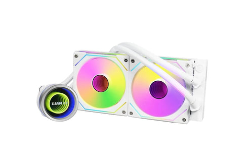 Lian Li Galahad II Trinity SL 240mm AIO ARGB Liquid CPU Cooler White - Anigma