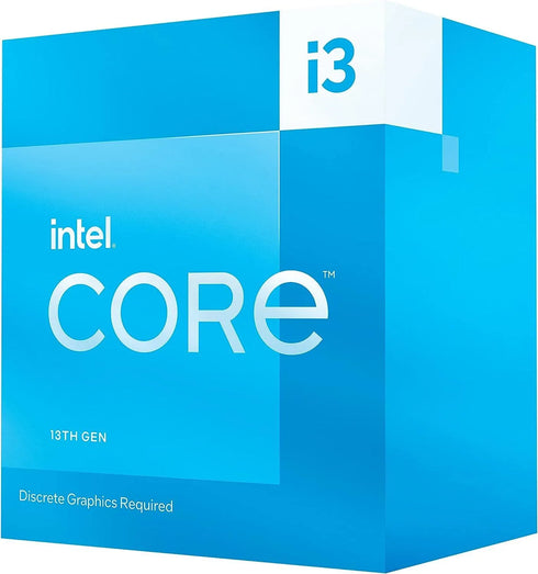 Intel Core i3-13100F Desktop Processor 4 cores (4 P-cores + 0 E-cores) 12MB Cache, up to 4.5 GHz - Anigma