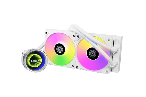 Lian Li Galahad II Trinity 240mm AIO ARGB Liquid CPU Cooler White - Anigma