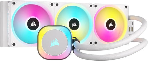 CORSAIR iCUE LINK H150i RGB 360mm AIO CPU Liquid Cooler White - Anigma